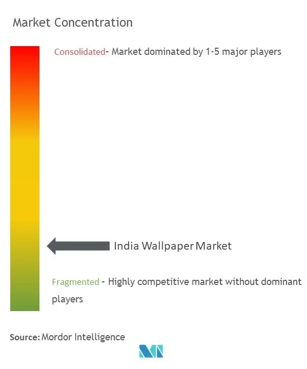 India Wallpapers Market Concentration