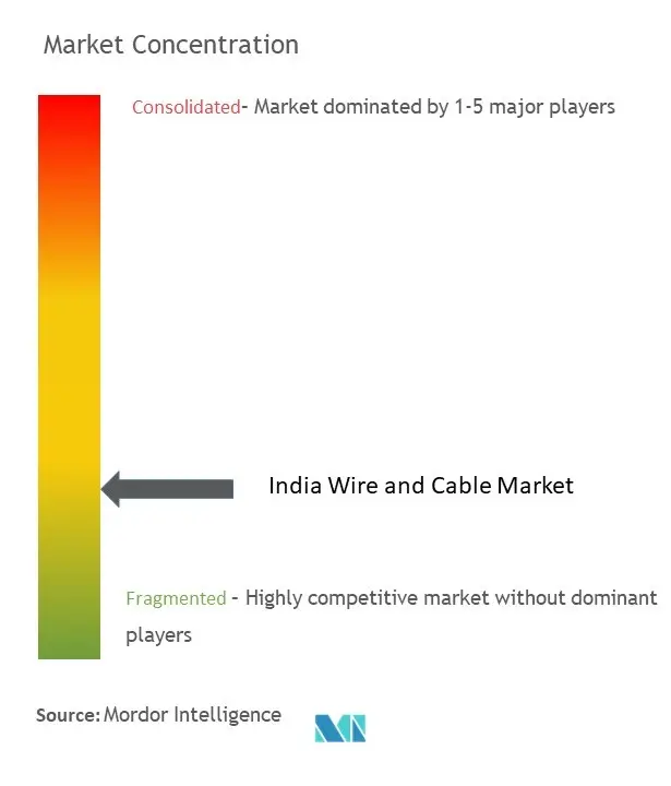 India Wire And Cable Market Concentration