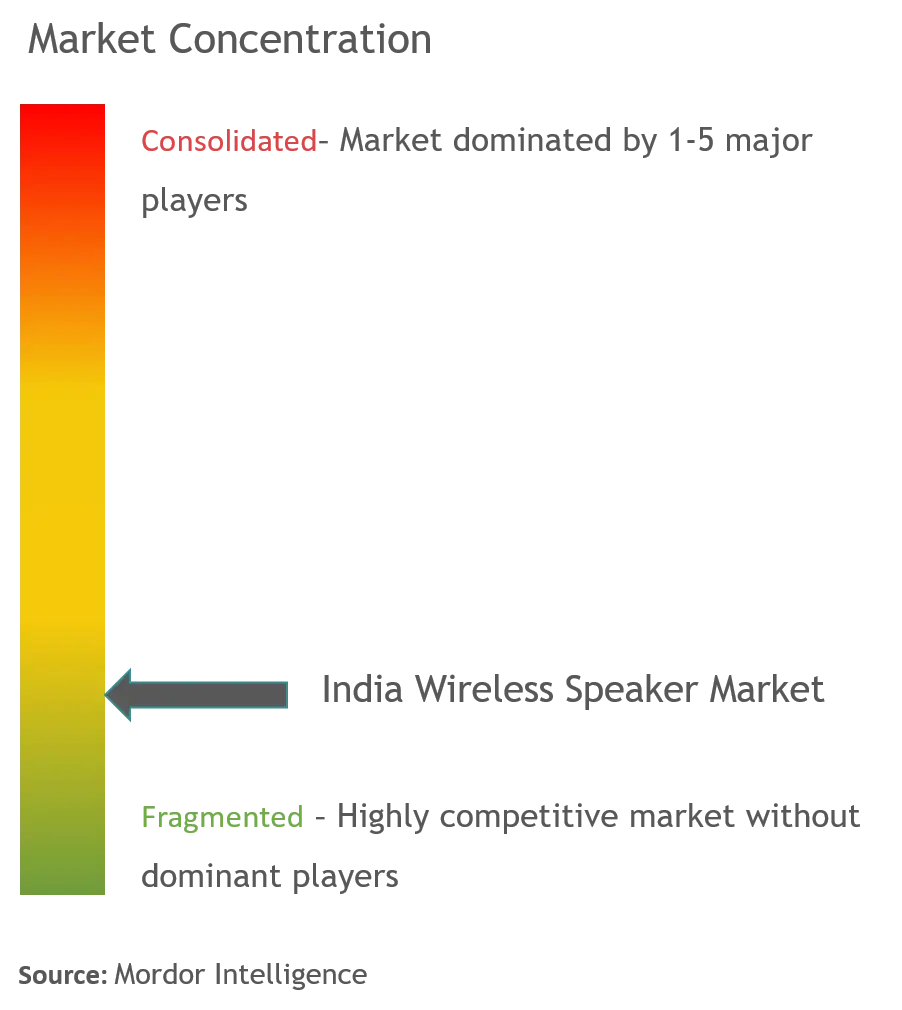 India Wireless Speaker Market Concentration