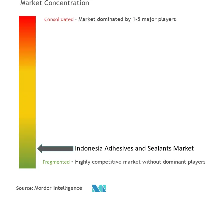 Indonesia Adhesives and Sealants Market - Market Concentration.png