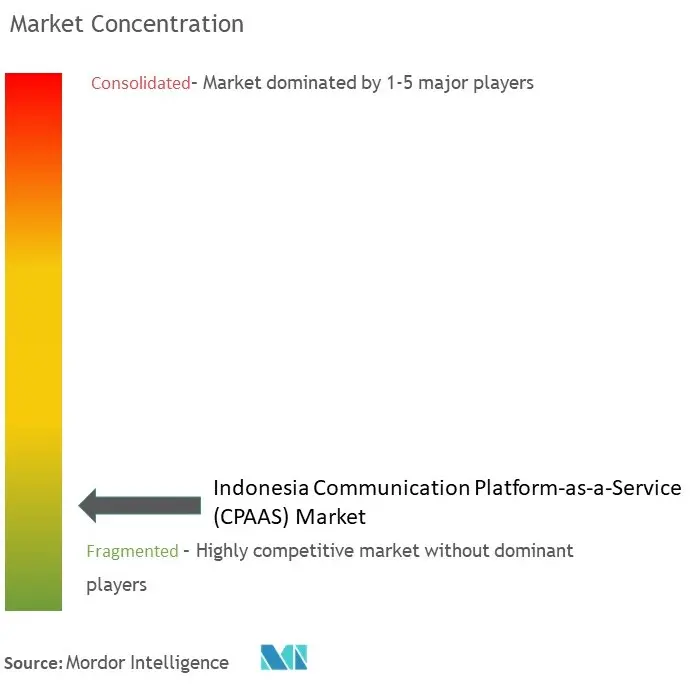 Indonesia CPaaS Market Concentration