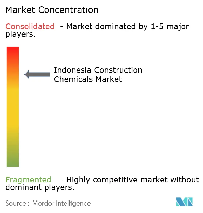Indonesia Construction Chemicals Market Concentration