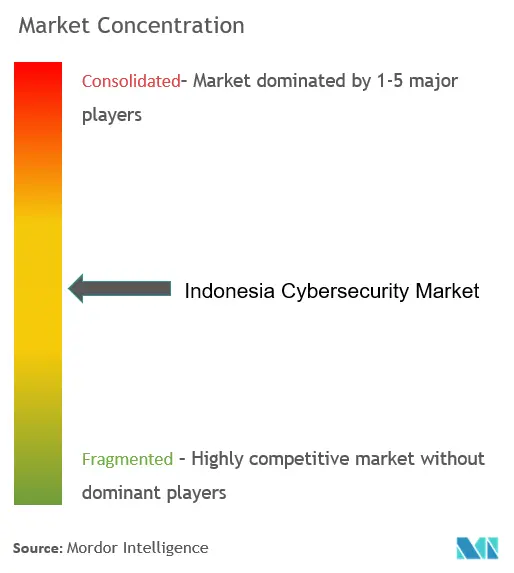 Indonesia Cybersecurity Market Concentration