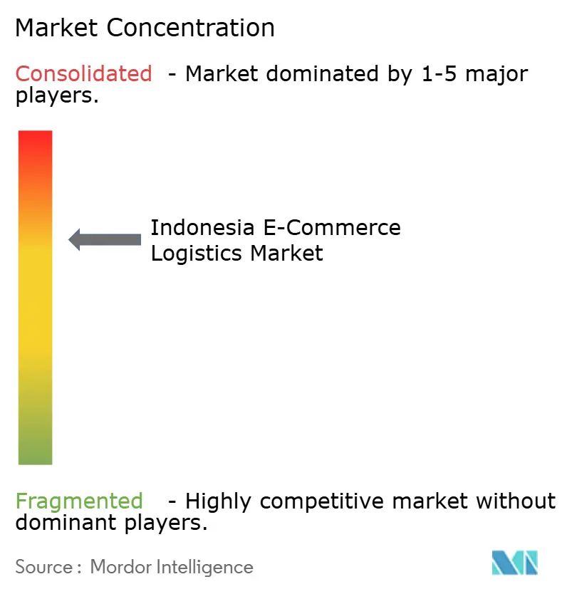 Indonesia E-commerce Logistics Market Concentration