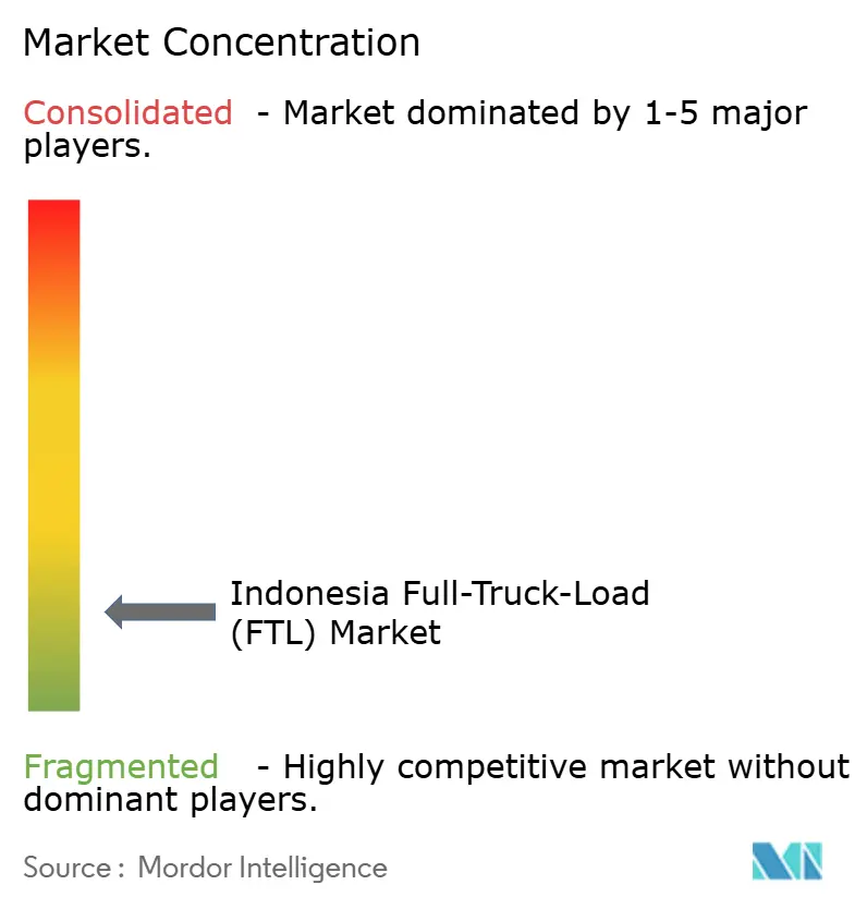 Indonesia Full-Truck-Load (FTL) Market Concentration
