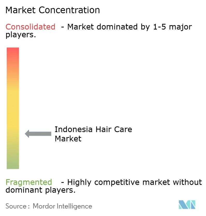 Concentración del Mercado de Cuidado Capilar en Indonesia