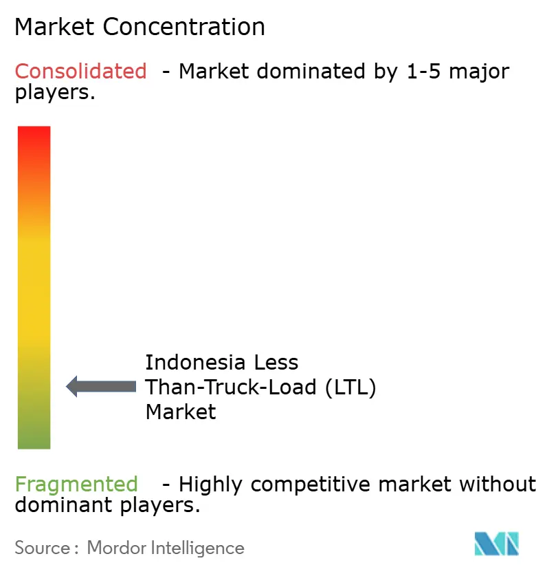 Indonesia Less Than-Truck-Load Market Concentration