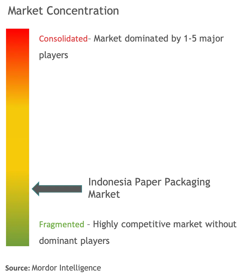 Embalaje de papel de IndonesiaConcentración del Mercado