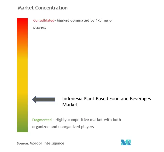 Indonesia Plant-Based Food and Beverages Market Concentration