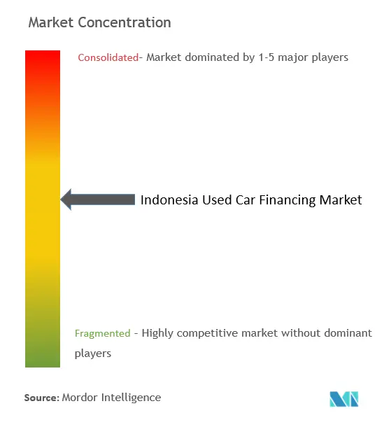 Indonesia Used Car Financing Market Concentration