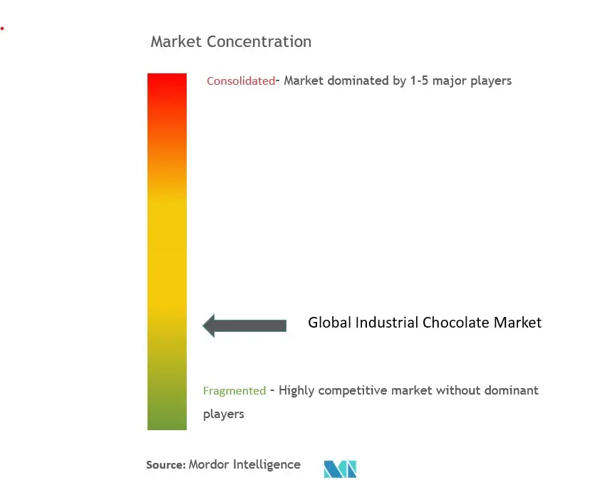 工業用チョコレート市場の集中度