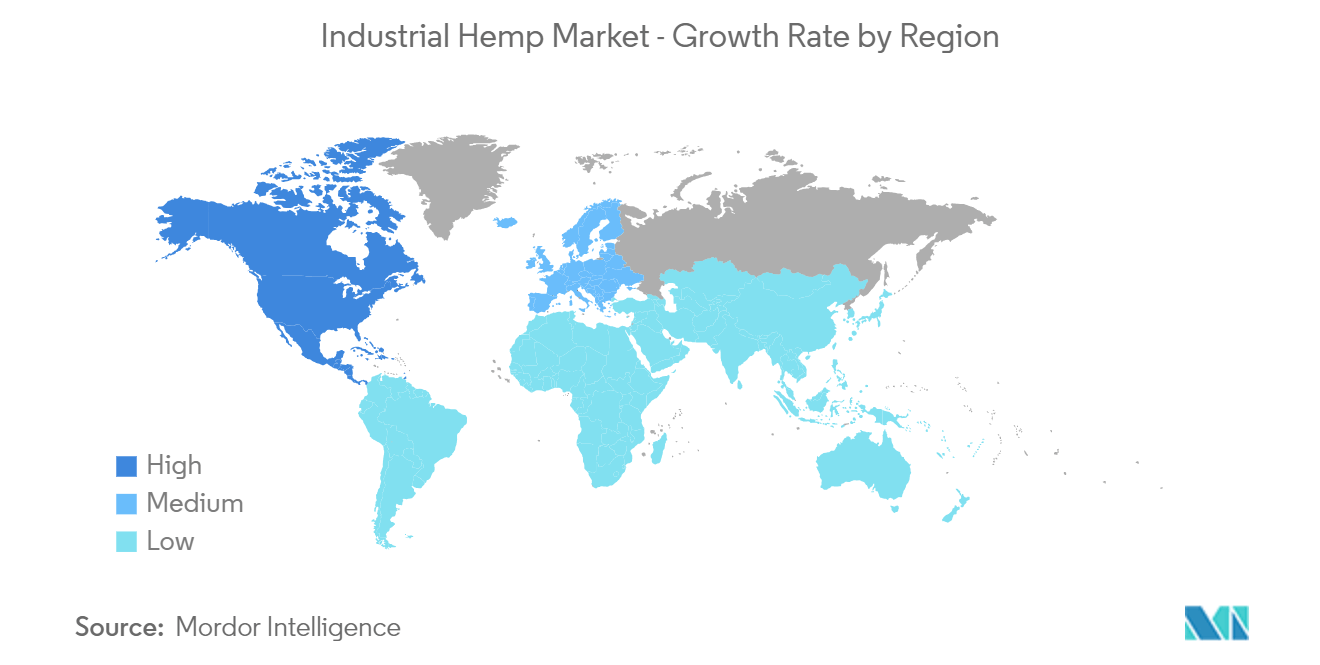 Industrial Hemp Market - Growth Rate by Region