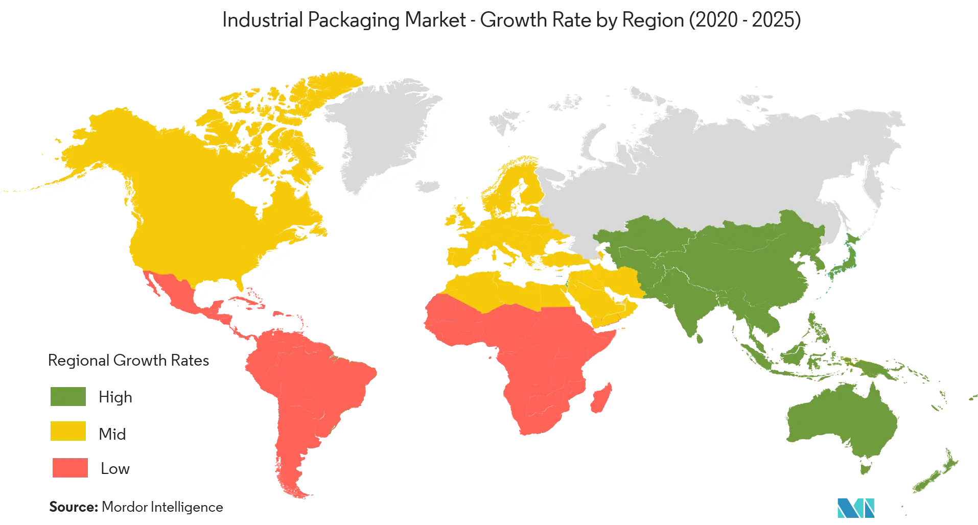 Industrial Packaging Market Growth by Region