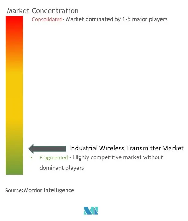 Concentration du marché des émetteurs sans fil industriels