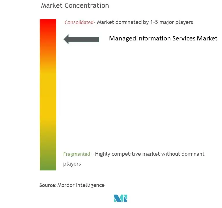تركيز سوق خدمات المعلومات المدارة