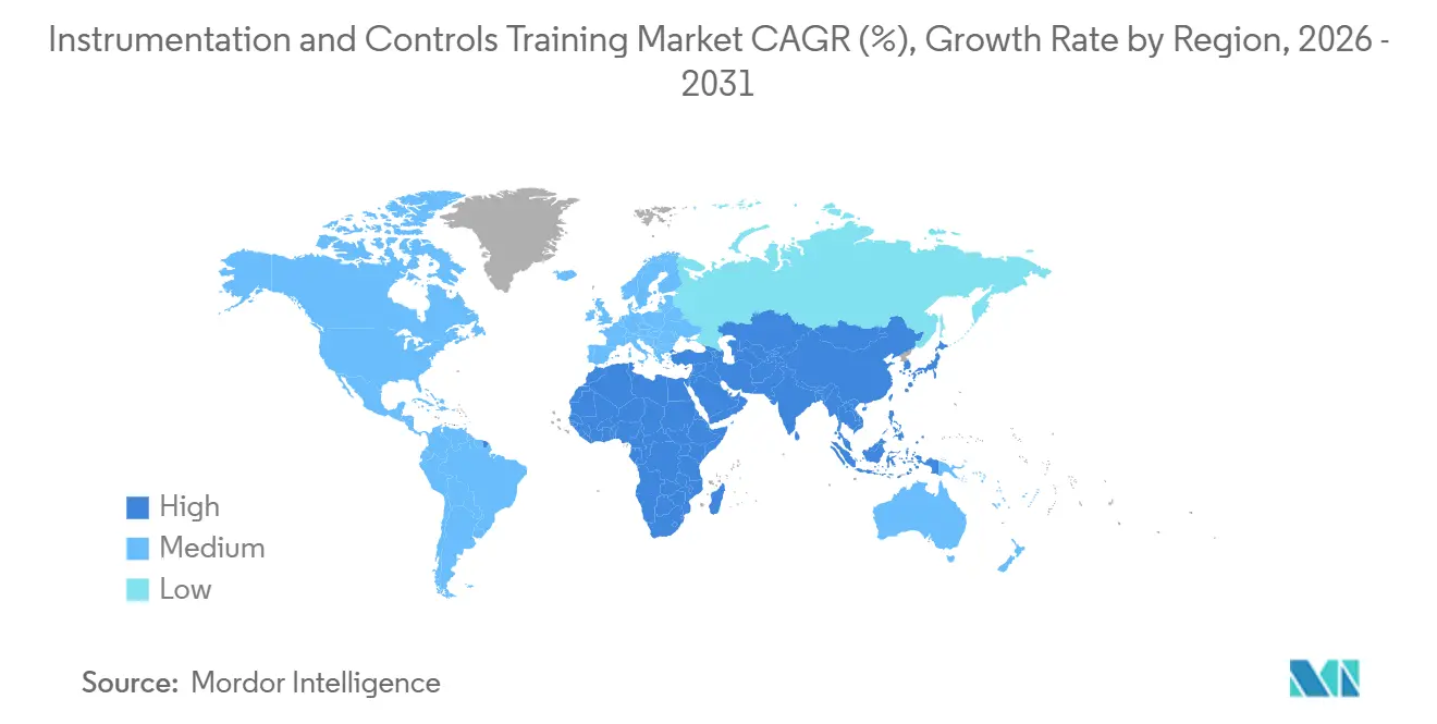 Instrumentation and Controls Training Market Growth Rate by Region
