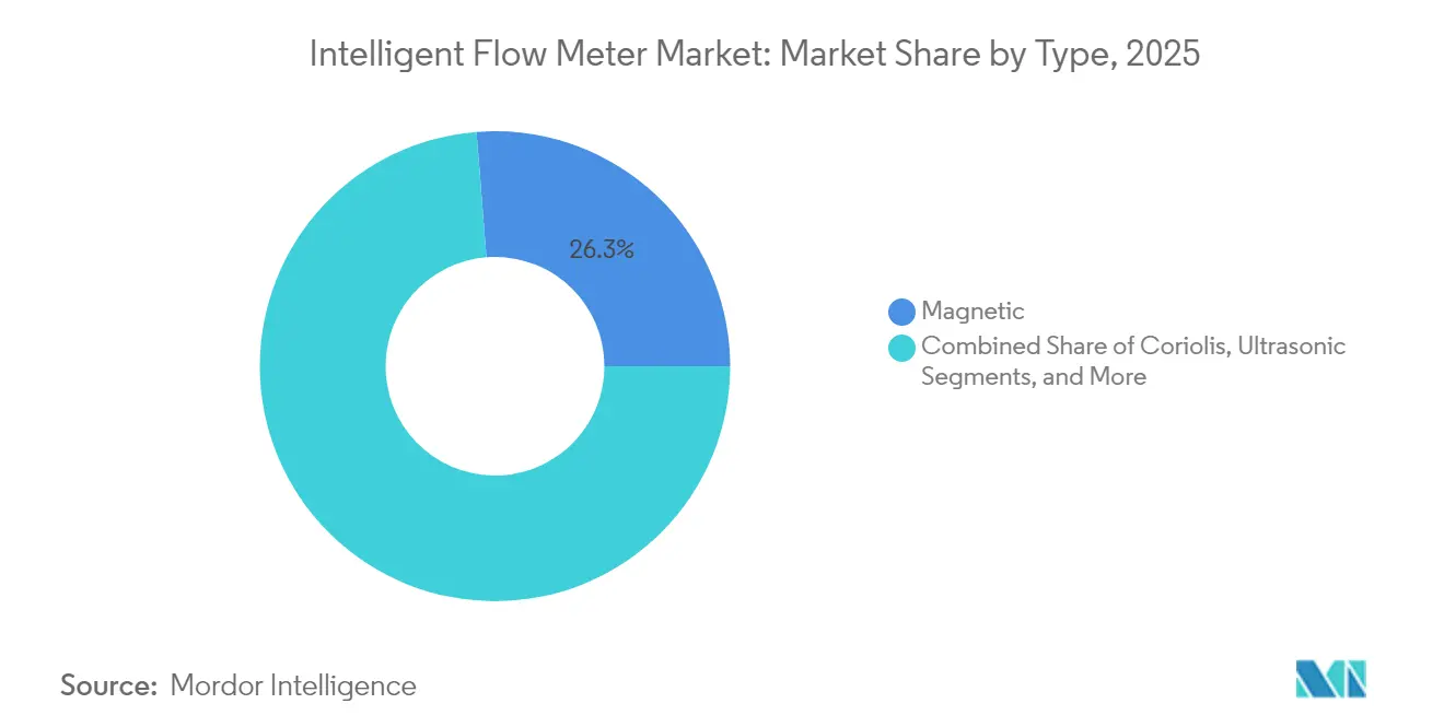 Intelligent Flow Meter Market: Market Share by Type, 2025