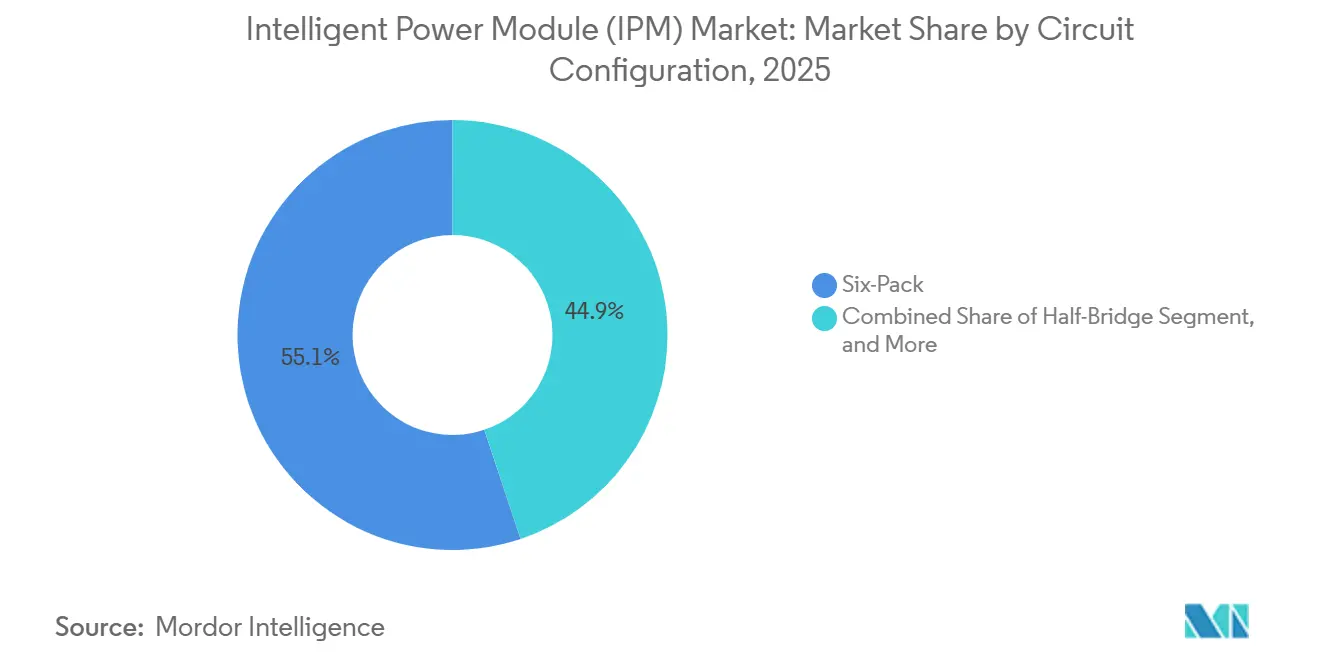Intelligent Power Module (IPM) Market Share by Circuit Configuration, 2025