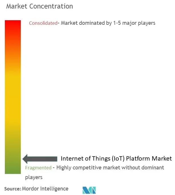 Plattform für das Internet der Dinge (IoT).Marktkonzentration