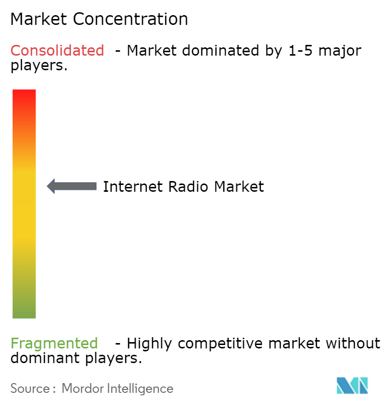 Internet Radio Market Concentration