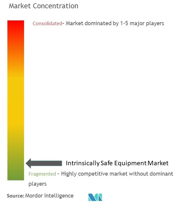 Concentración del mercado de equipos intrínsecamente seguros