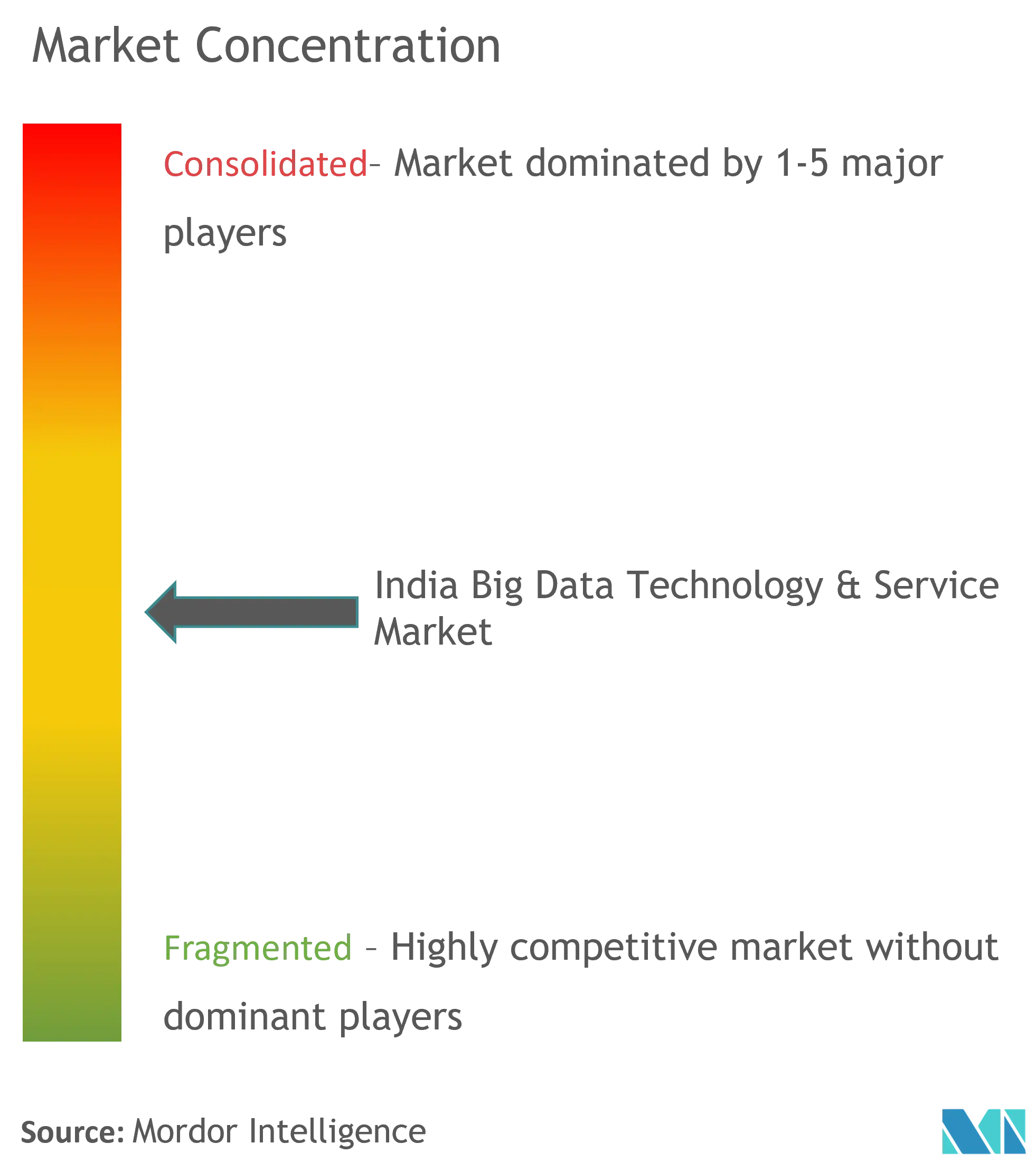 Concentration du marché indien des technologies et des services Big Data