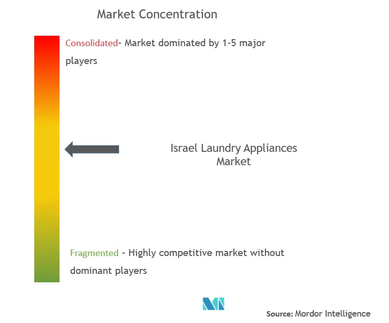 Concentración del mercado de electrodomésticos de lavandería en Israel