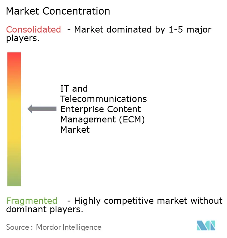 IT and Telecommunications Enterprise Content Management (ECM) Market Concentration
