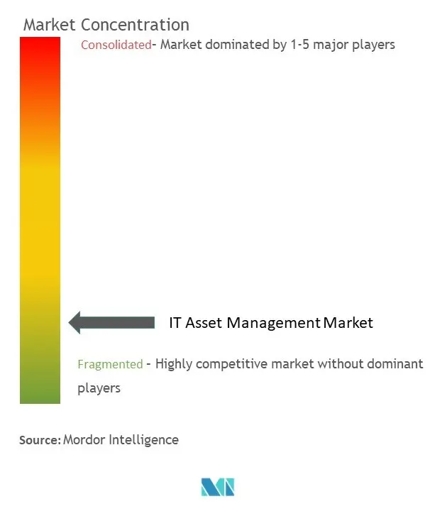 Concentração do mercado de gestão de ativos de TI