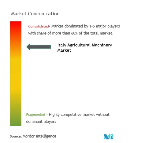 Italia Maquinaria AgrícolaConcentración del Mercado