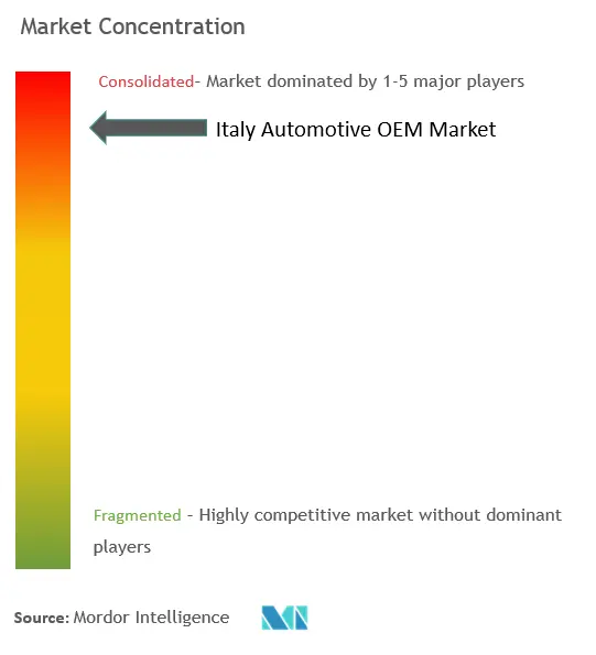 Italy Automotive OEM Coatings Market Concentration