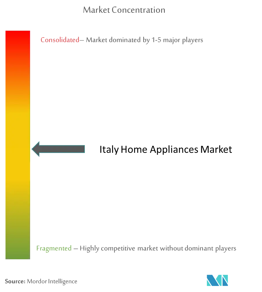 Italy Home Appliances Market  Concentration