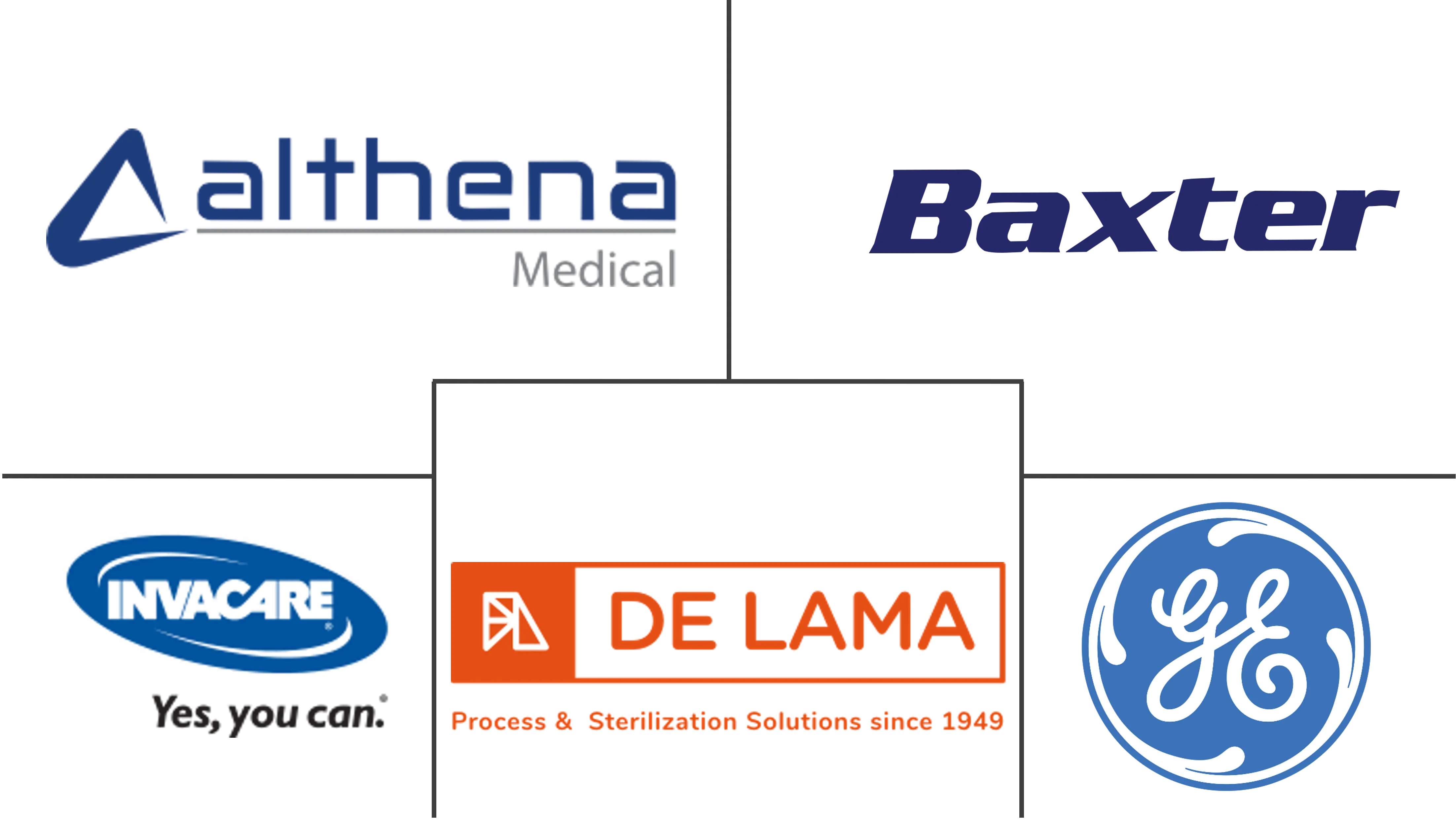 イタリアの病院用品市場の主要企業