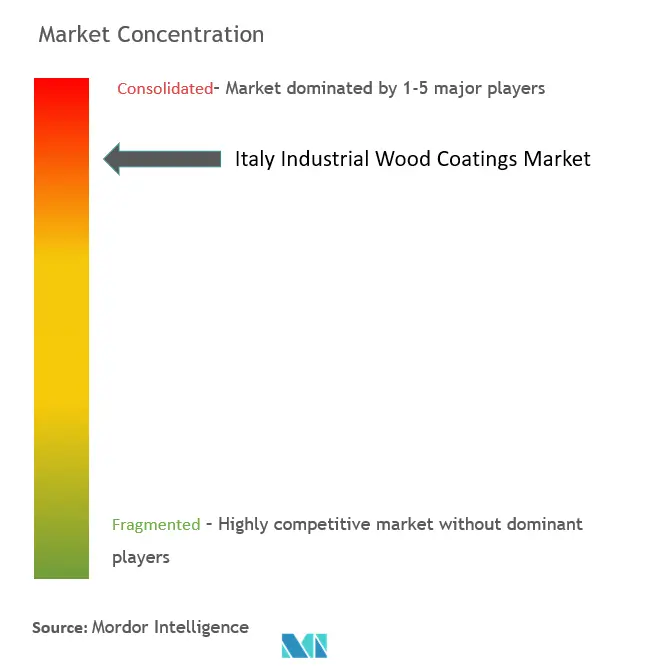 Italy Industrial Wood Coatings Market Concentration