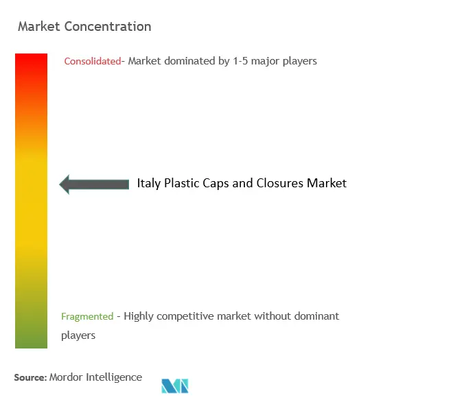 Italy Plastic Caps And Closures Market Concentration