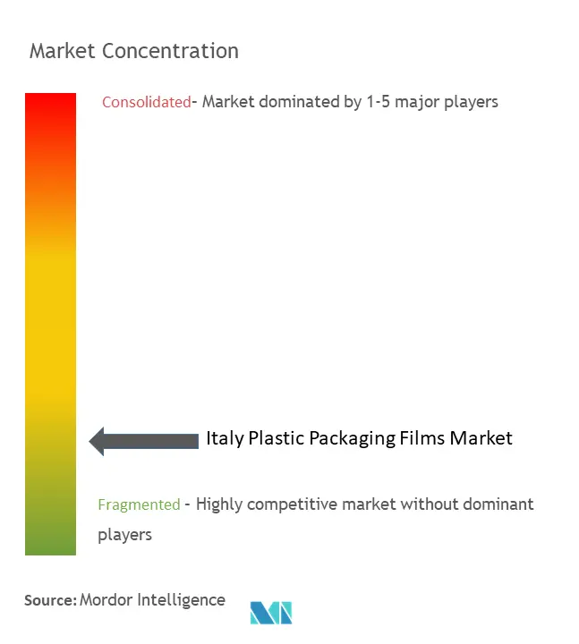 Italy Plastic Packaging Films Market Concentration