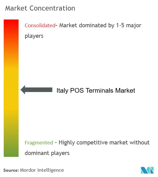 Italy POS Terminals Market Concentration