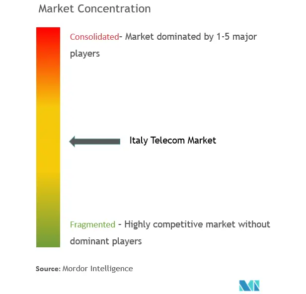 Italy Telecom Market Concentration