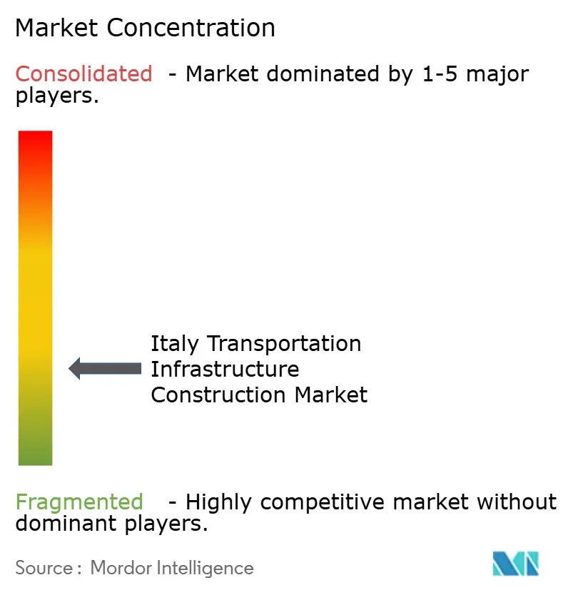 Italy Transportation Infrastructure Construction Market Concentration