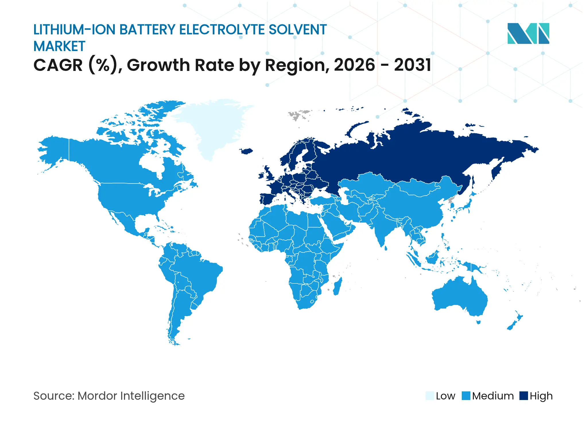 Lithium-Ion Battery Electrolyte Solvent Market CAGR (%), Growth Rate by Region