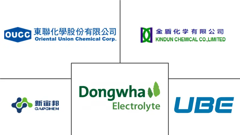 Lithium-ion Battery's Electrolyte Solvent Market Major Players
