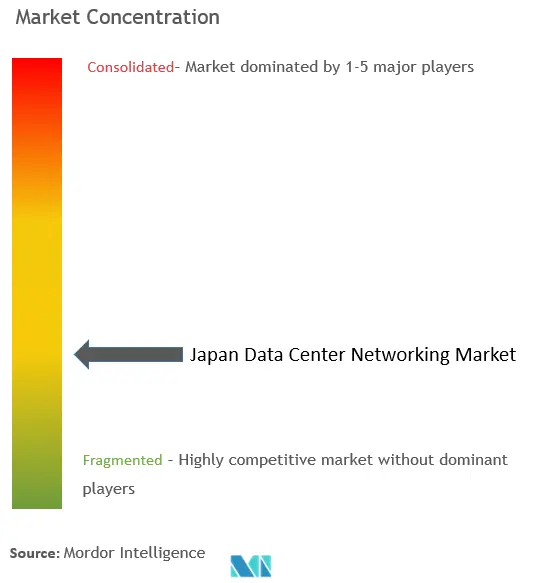 Japan Data Center Networking Market Concentration