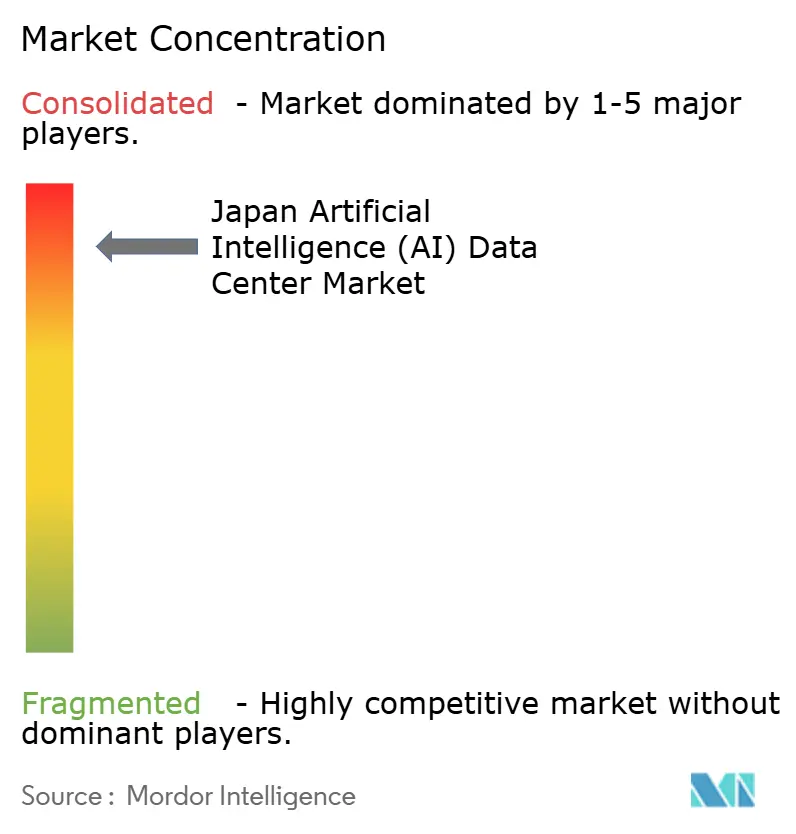 Japan Artificial Intelligence (AI) Optimised Data Center Market Concentration