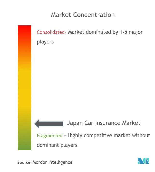 Japan Car Insurance Market Concentration