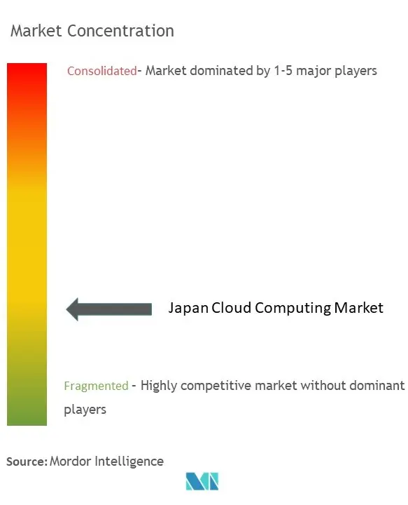 Japan Cloud Computing Market Concentration