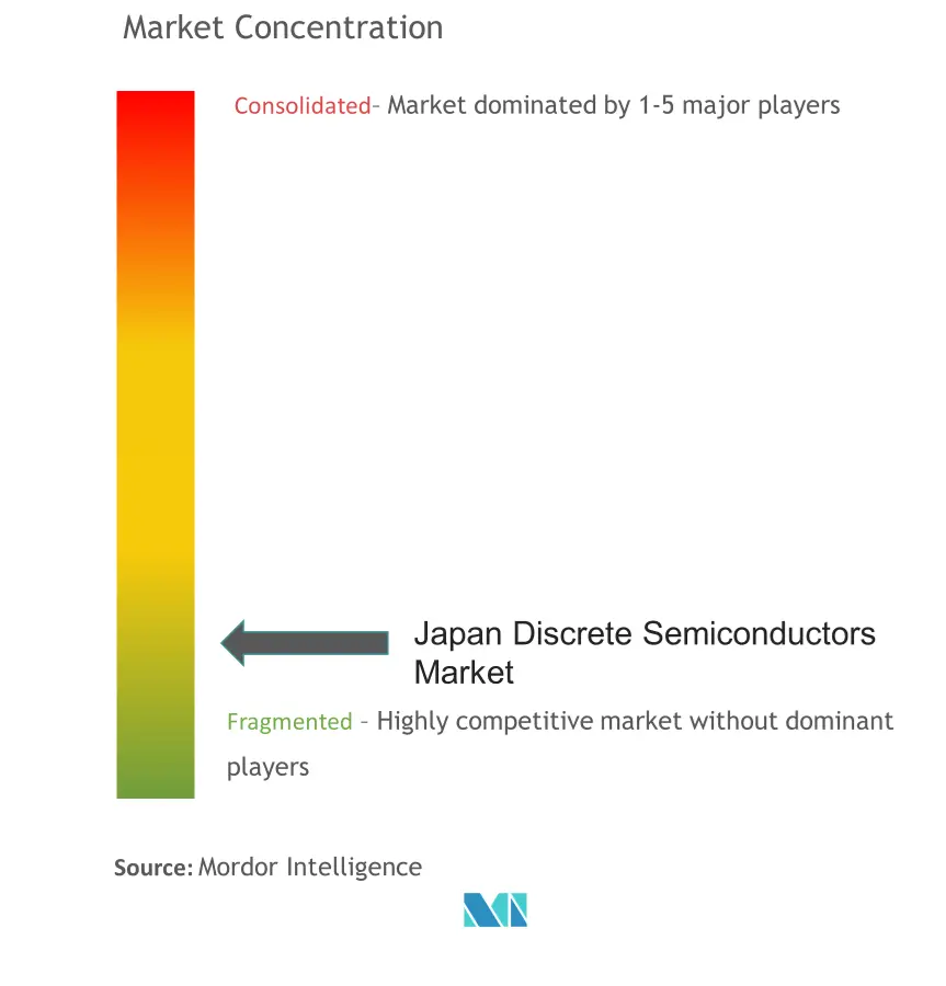 Japan Discrete Semiconductors Market Concentration