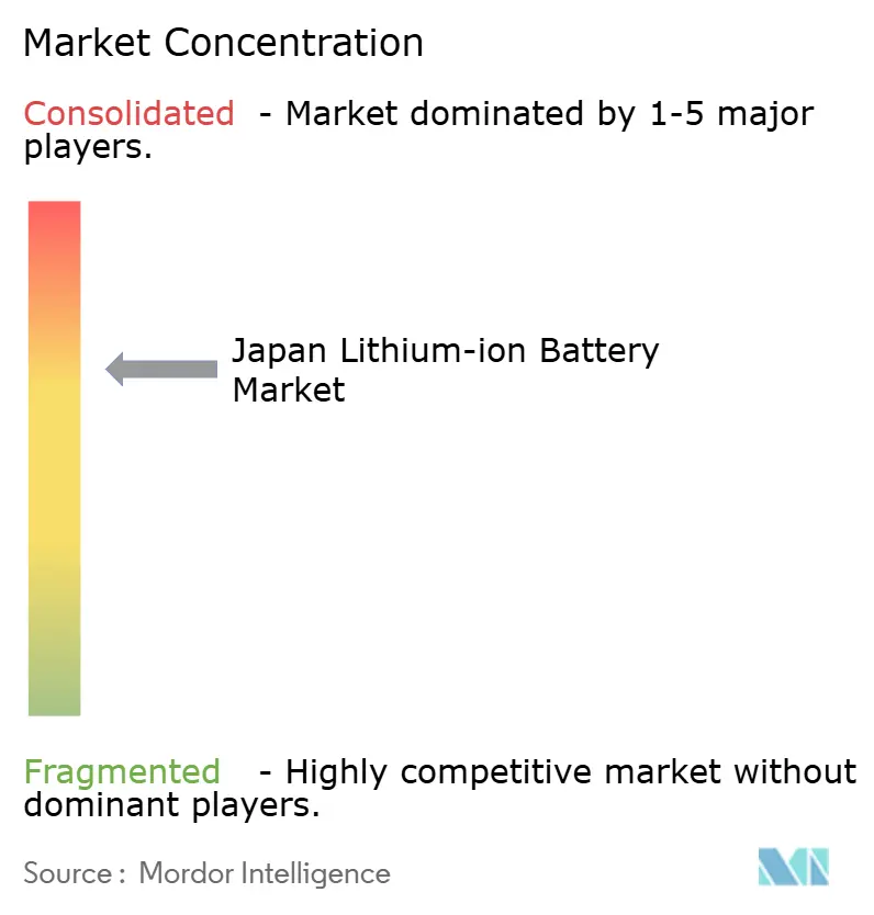 Japan Lithium-ion Battery Market Concentration