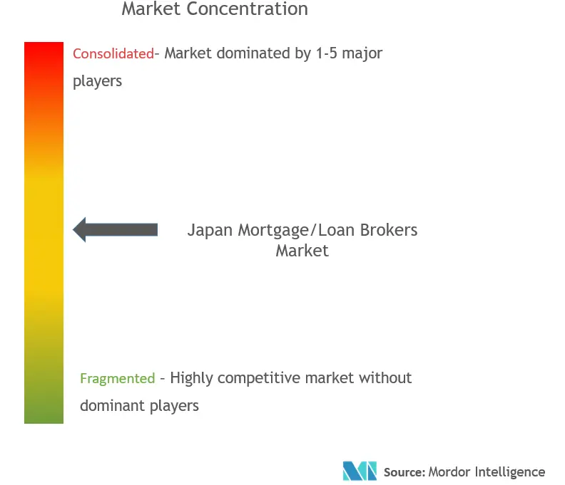 Japan Mortgage/Loan Brokers Market Concentration