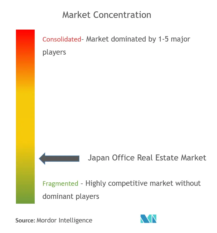Japan Office Real Estate Market - Market Concentration