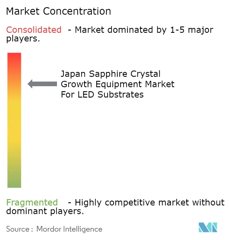 Japan Sapphire Crystal Growth Equipment Market For LED Substrates Market Concentration